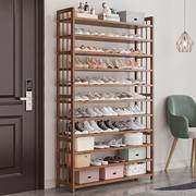 鞋架子家用门口简易鞋加高室内实木出租屋用分层隔板鞋柜多层置物