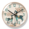易普拉6023挂钟客厅钟表简约北欧时尚家用时钟挂表静音扫秒石英钟