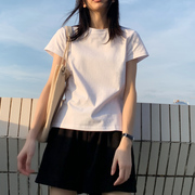 短袖t恤女修身圆领夏装，2023韩版半袖，体恤内搭白色打底衫上衣