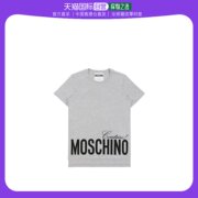 香港直邮MOSCHINO 女士灰色字母印花短袖T恤