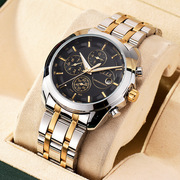 瑞士品牌陀飞轮镂空全自动机械男士手表，防水男表休闲钢带国产腕表