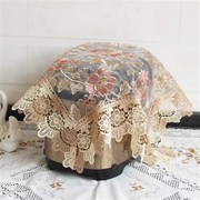 镂空蕾丝电饭煲盖巾床头柜罩微波炉方巾茶几布冰箱防尘罩多用盖布