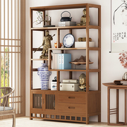 博古架新中式多宝阁茶叶展示柜非实木，摆件柜茶具置物架客厅书架子