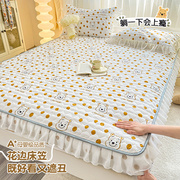 床裙夹棉床笠床罩二合一单件卡通床套榻榻米床垫保护套防尘床罩