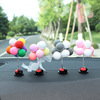 汽车气球摆件车内可爱告白气球创意卡通车载摆件桌面装饰彩色气球