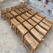 榆木茶桌实木茶桌椅组合实木炕桌老榆木茶桌中式老榆木板门板原木