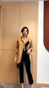 欧洲站2021秋韩版时尚宽松显瘦百搭女双面羊绒外套女呢子大衣