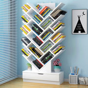 简易落地书架简约现代置物架创意学生树形书柜组合柜