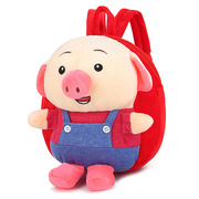 网红小猪宝宝毛绒小背包，婴幼儿童迷你书包，可爱卡通双肩包1-3岁