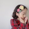 韩风布艺卡通公主草莓花朵儿童BB夹发卡边夹刘海夹
