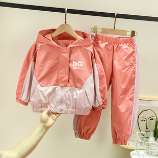 小女孩儿童装女童运动服套装2023秋装儿童网红春秋时髦两件套