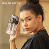 diller bottle运动水杯便携耐摔户外大容量带刻度提手儿童随手杯