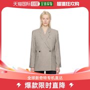 香港直邮潮奢 ANINE BING 女士灰白色 Kaia 西装外套