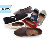 toms帆布鞋春夏季女鞋，一脚蹬懒人鞋，休闲鞋平底单鞋布鞋