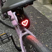 公路自行车夜骑尾灯配件装备山地车单车骑行可爱装饰警示灯可充电