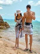 Michael Kennan情侣泳衣女两件套海滩度假连体三角时尚情侣套装