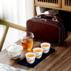 羊脂玉快客杯户外旅行功夫茶具便携盖碗茶杯套装家用简约定制