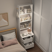 床头柜简约现代卧室多功能床边储物柜小型书架一体简易云梯置物架