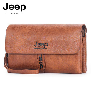 jeep吉普手拿包大容量，休闲手包男士商务，休闲钱包手抓包男皮包