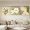 花卉客厅装饰画北欧沙发背景墙壁画抽象肌理画现代简约正方形挂画