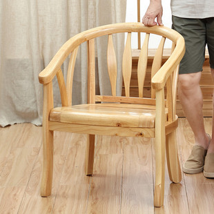 全实木椅子围椅圈椅客厅休闲椅北欧单人椅客厅阳台卧室客房休闲椅