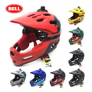 BELL Super3R mips儿童平衡车头盔竞技山地速降自行车泵道全盔BMX