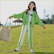女童套装儿童韩版秋装洋气中大童女装春秋款小孩运动时髦衣服