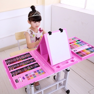 儿童绘画套装学习用品画笔画画工具套装小学生水彩笔文具学习礼盒