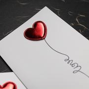 情人节手写七夕贺卡空白卡赠送送老婆告白爱情心意心形
