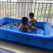 儿童游泳池家用婴儿游泳桶，加厚大号戏，水池充气游泳桶洗澡盆波