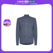 韩国直邮tommy hilfiger 男士平纹针织条纹衬衫藏青色MW28497