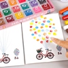 初晨益智玩具儿童手指画套装玩具可水洗涂鸦画幼儿园颜料手印手掌