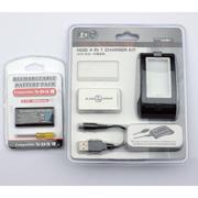 黑角NDSI电池 神游DSI电池套装 座充 电池盖 USB充电线螺丝