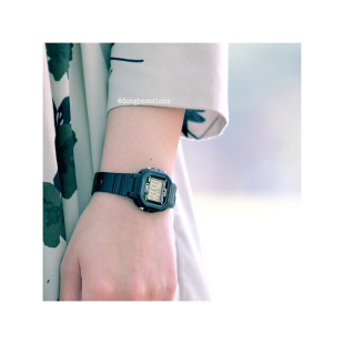精致小巧迷人卡西欧粉色方块LA-20WH-1A/B/C/4A1女生手表