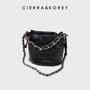cierrakorey水桶包女包包，2024春夏斜挎链条，小包单肩包女