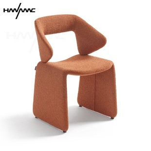 hanmac北欧餐椅现代suit侘寂风客厅休闲椅轻奢设计师创意洽谈椅