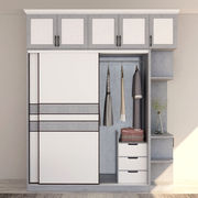 铝合金衣柜全铝家具整体衣柜现代简约金属组装全铝全屋可