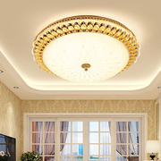 欧式水晶led卧室吸顶灯奢华客厅灯，创意圆形房间灯过道走廊阳台灯