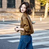 小个子皮衣外套女2025新款复古宽松高腰休闲百搭高级感机车皮夹克