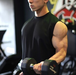 肌肉男夏季韩版健身兄弟运动无袖T恤棉宽松透气训练坎肩背心