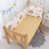 定制婴儿拼接床防撞两面床围纯棉防摔床上用品套件宝宝挡布防护栏