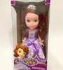 迪士尼正版苏菲亚小公主索菲亚发光项链搪胶沙龙娃娃女孩玩具礼物