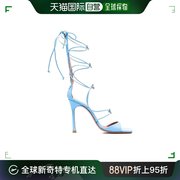 香港直邮Amina Muaddi 女士徽标系带高跟凉鞋