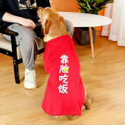 狗狗衣服薄款夏季金毛的拉布拉多萨摩耶柴犬中型犬大型犬防晒背心