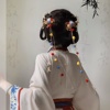 多巴胺民族风彩色毛球流苏发夹，洋气对夹公主，波西米亚藏族头饰品