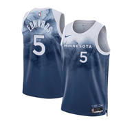 NBA森林狼队5号爱德华兹32号唐斯球衣篮球服运动背心套装