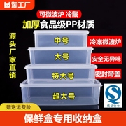 保鲜盒专用收纳盒饭盒塑料长方形密封储物盒子带盖家商用便当加热