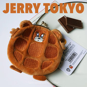日本订单老鼠杰瑞jerry华夫饼，造型零钱包创意卡通零钱包