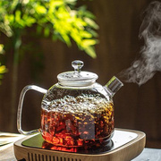 一屋窑耐热玻璃大容量泡，茶壶煮茶烧开水花草绿，茶壶可明火电陶炉煮