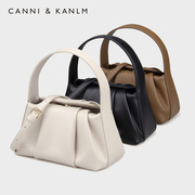 canni&kanlm法式褶皱云朵，包女2024手提包，高级感小众斜挎小包
